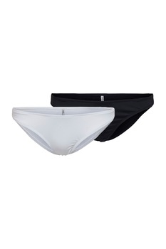 Only, Set de 2 perechi de chiloti, Negru/Alb, XL Only, Set de 2 perechi de chiloti, Negru/Alb, XL