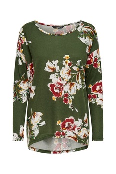 only bluza cu imprimeu floral si decolteu barcuta verde militarrosu imagen 35_0_
0