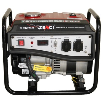 Generator curent electric Senci SC-1250 LITE, 3 CP, 98 CC, 1000 W, stabilizator de tensiune (AVR), 230 V, 3.5 A, 6 l benzina, 12.5 h autonomie maxima Generator curent electric Senci SC-1250 LITE, 3 CP, 98 CC, 1000 W, stabilizator de tensiune (AVR), 230 V, 3.5 A, 6 l benzina, 12.5 h autonomie maxima