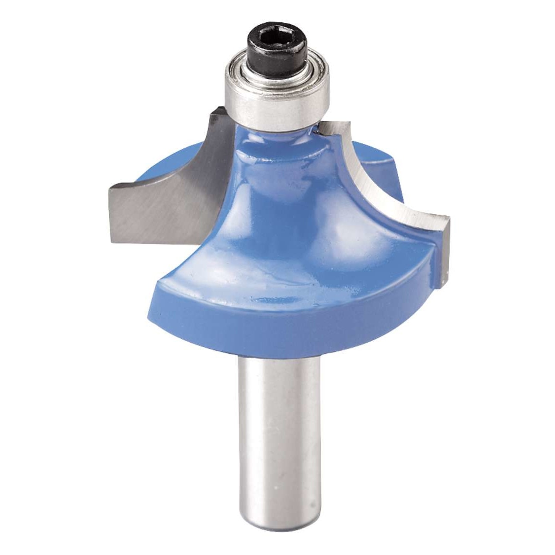 Freza pentru lemn TCT, Sfert cerc 25.4 mm, R 6.35, prindere Ø 8, KWB Professional