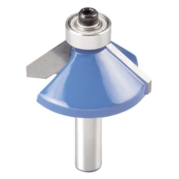 Freza pentru lemn TCT, Sanfrenare W 45°, Ø 35,5 mm, cu rulment, prindere Ø 8, KWB Professional Freza pentru lemn TCT, Sanfrenare W 45°, Ø 35,5 mm, cu rulment, prindere Ø 8, KWB Professional