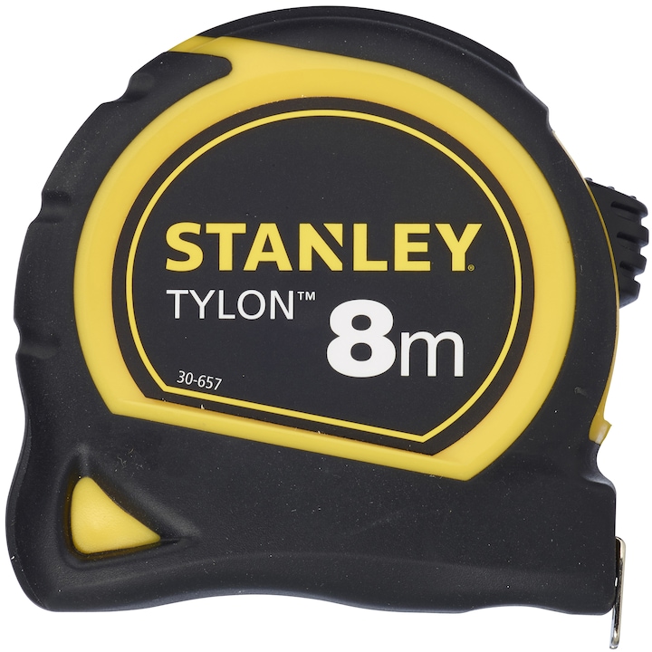 Ruleta Tylon cu protectie cauciuc Stanley 1-30-657, 8 m lungime, 25 mm latime banda