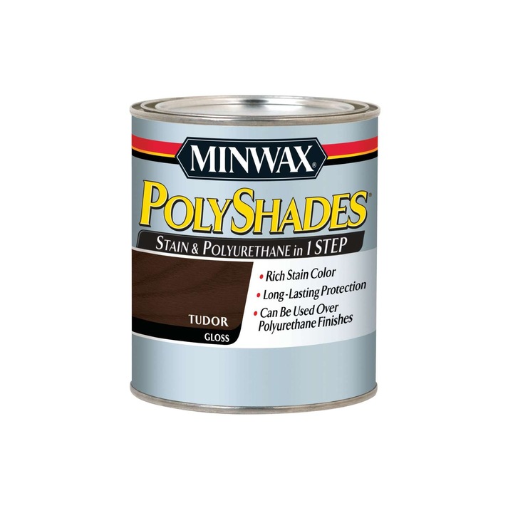 Защитен лак Minwax® PolyShades®, Tudor, Glossy, 0.236 l