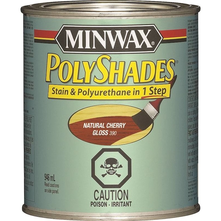 Minwax PolyShades 275 VOC лак за дърво, естествена череша, гланц, 0,236 l