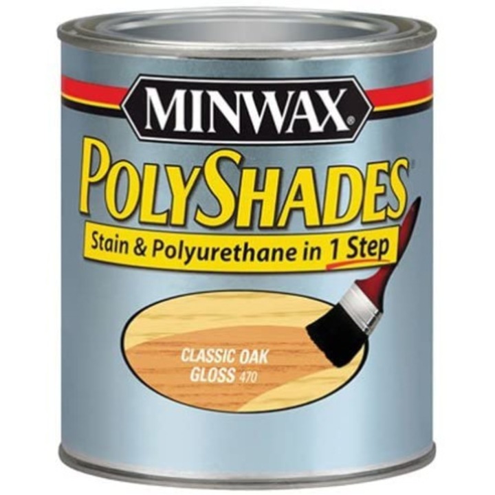 Защитен лак Minwax® PolyShades®, Класически дъб, Гланцов, 0,236 л