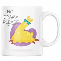 cana personalizata amuzanta cadou pentru prieteni priti global cu lama si textul no drama please 330 ml imagen 51_0_
0