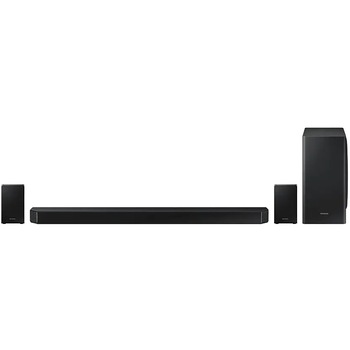 Soundbar Samsung HW-Q950T, 9.1.4 Canale, 546W, Up-Firing Speakers, Wi-Fi, Dolby Atmos, DTS:X, eARC, Negru Soundbar Samsung HW-Q950T, 9.1.4 Canale, 546W, Up-Firing Speakers, Wi-Fi, Dolby Atmos, DTS:X, eARC, Negru
