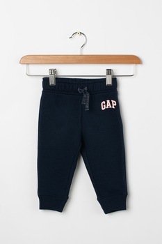 GAP, Pantaloni sport cu imprimeu logo contrastant, Bleumarin