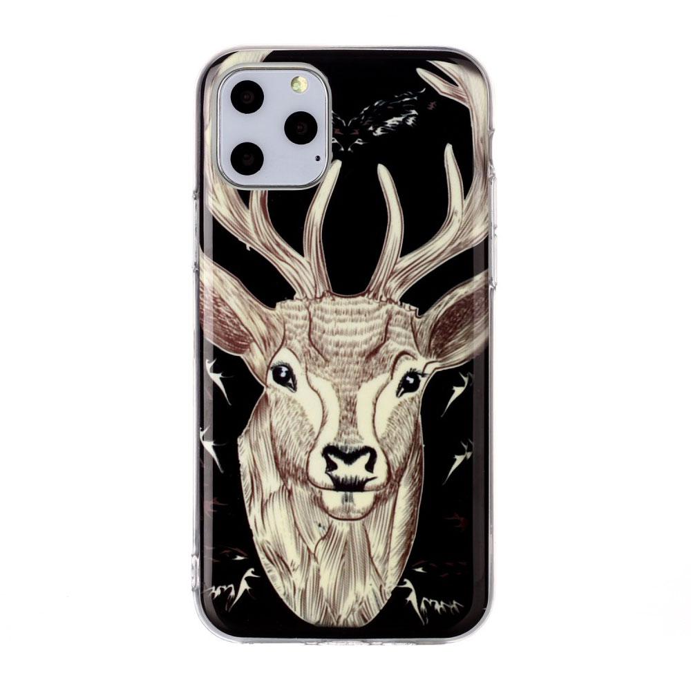 Husa silicon Apple iPhone 11 Pro Fosforescent model Elk, Silicon, TPU Viceversa Multicolor