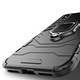 Калъф G-Ring Defender, съвместим с Apple iPhone 14 Pro Max, Antishock Armor, въртящ се на 360 градуса пръстен, вграден магнит за закрепване в кола, TPU и PC, черен