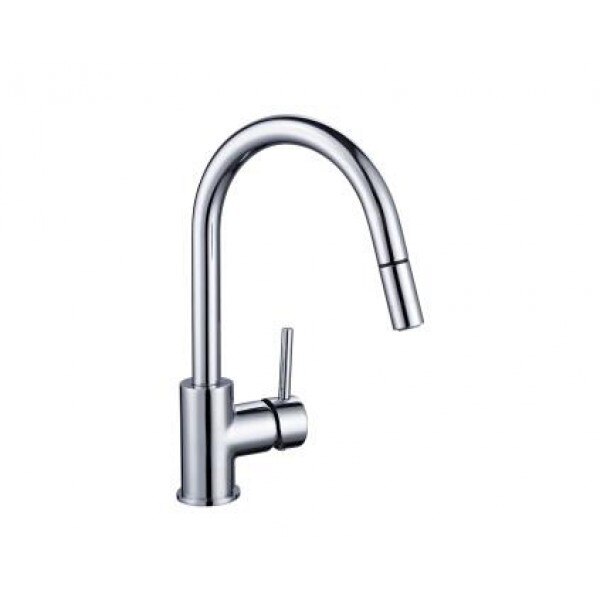 Baterie bucatarie cu gat tip lebada SANOTREND 850-5, finisaj cromat