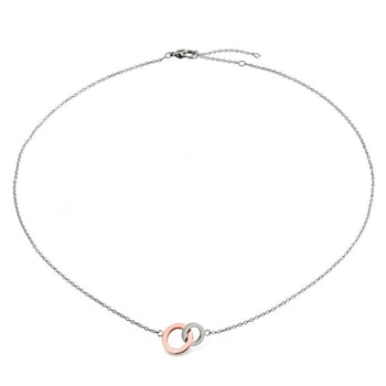 Colier din Titan, Boccia, 08033-02, argintiu/auriu rose, 43 cm Colier din Titan, Boccia, 08033-02, argintiu/auriu rose, 43 cm