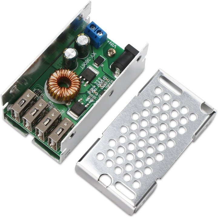 Уред за понижаване на напрежението Arduino Clone от 9V-36V на 5V, 5A 4 x USB изход