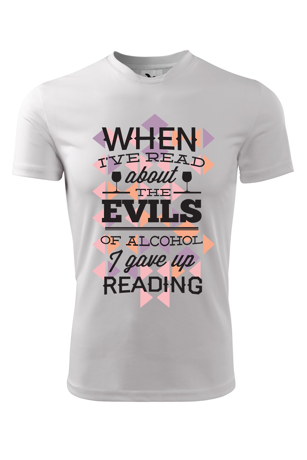 Tricou personalizat, Gave Up Reading, Adler, Alb