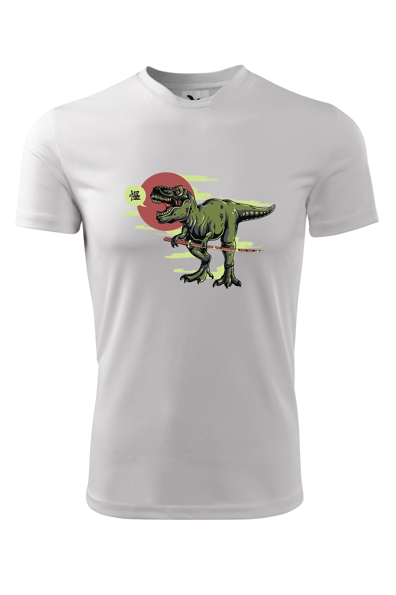 Tricou personalizat, T-Rex Samurai, Adler, Alb