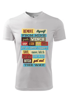 Tricou personalizat, Step Aside, Adler, Alb Tricou personalizat, Step Aside, Adler, Alb