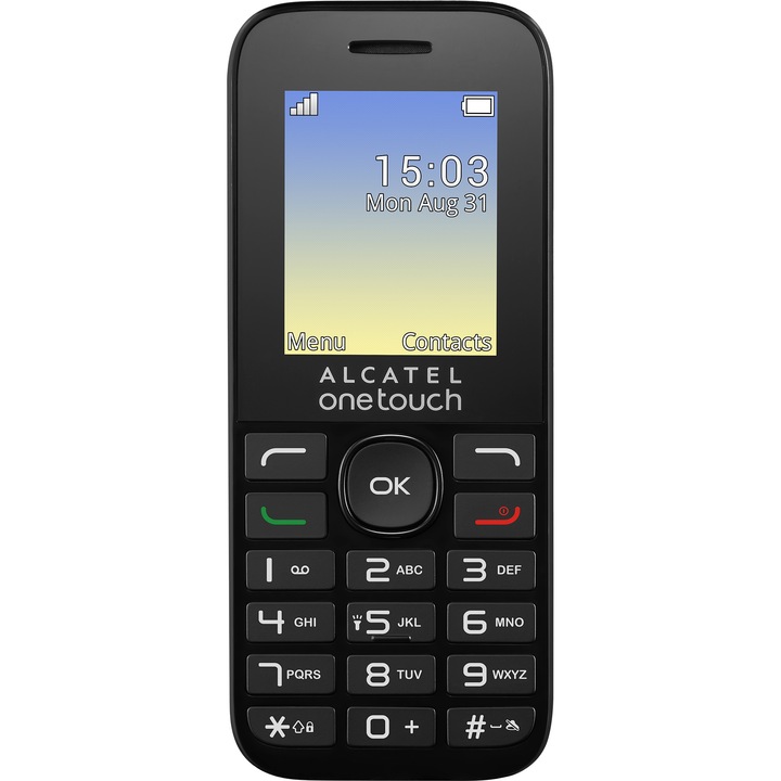 Telefon mobil ALCATEL ONETOUCH 1016, Dual Sim, Volcano Black