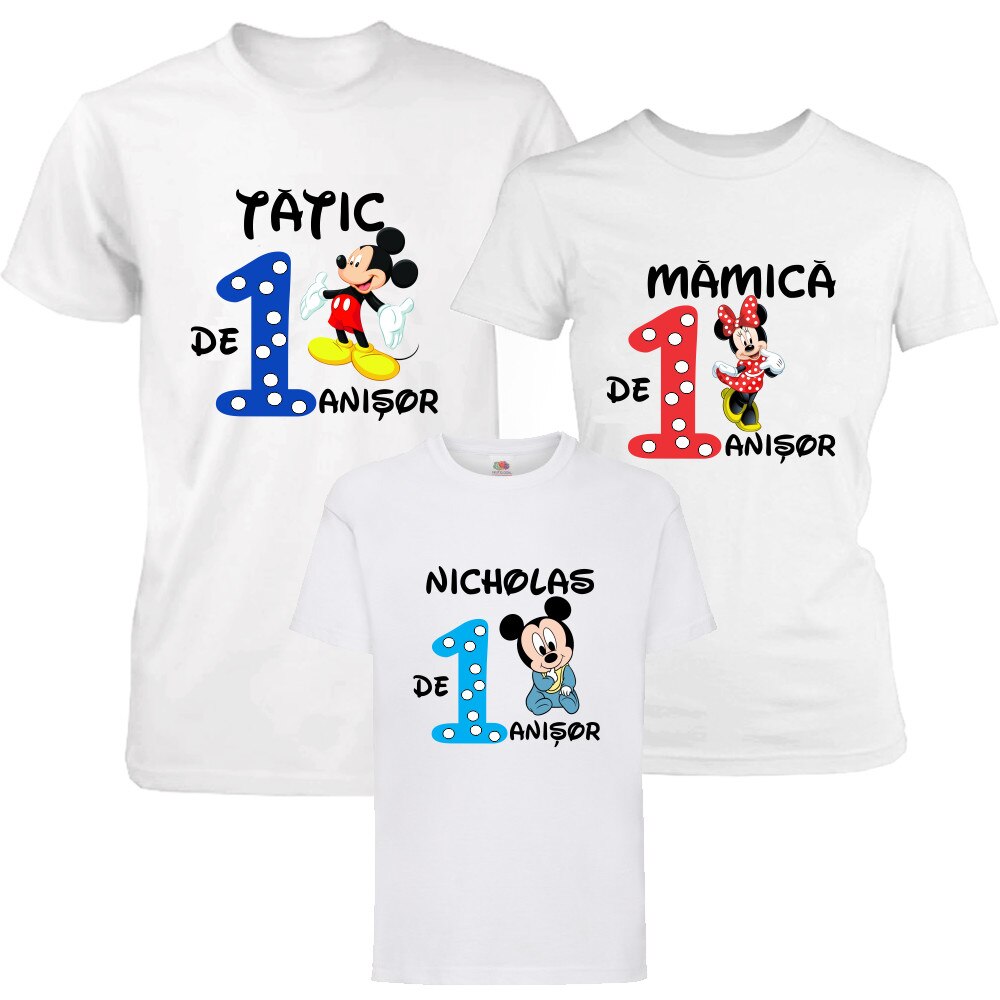 Set 3 tricouri familie, 