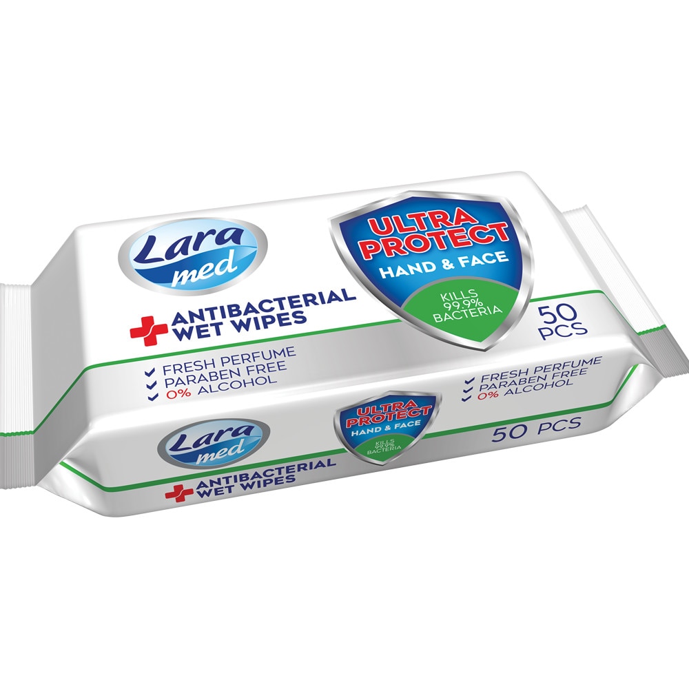 Servetele umede antibacteriene Lara Med 50 buc