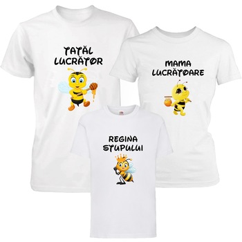 Set 3 tricouri familie  Set 3 tricouri familie