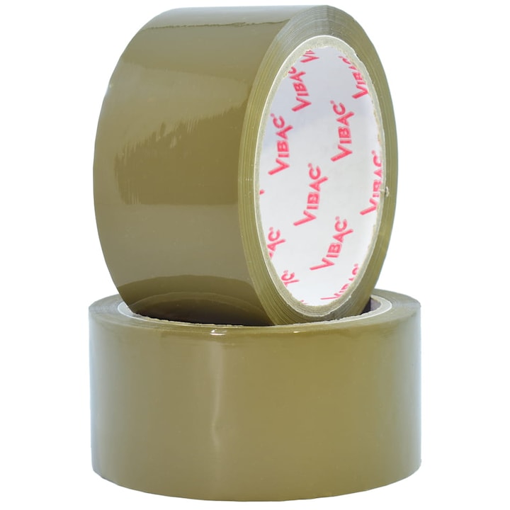Banda adeziva vibac, maro, scotch, 48x66, set bax 36 role, 48mmX66m
