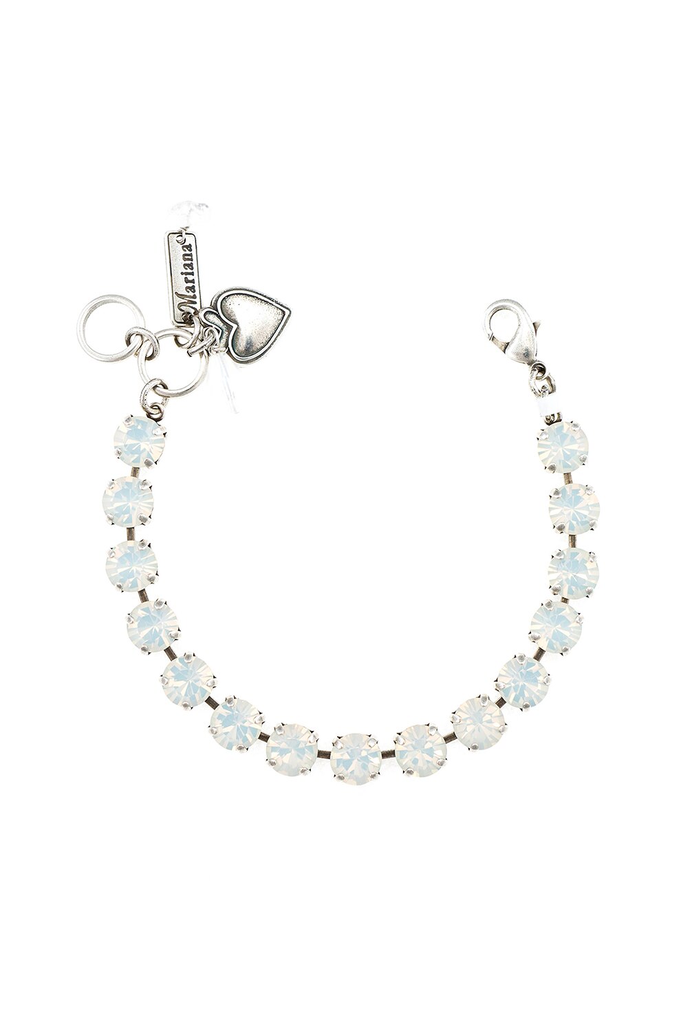 Roxannes - Mariana Jewellery, Bratara placata cu argint 925 si decorata cu cristale , Argintiu/Alb