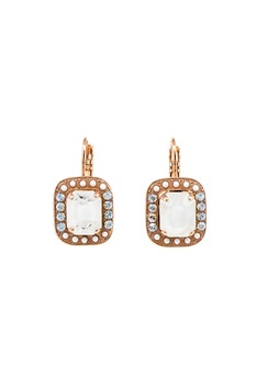 Roxannes - Mariana Jewellery, Cercei placati cu aur rose de 24K, Auriu rose/argintiu/alb Roxannes - Mariana Jewellery, Cercei placati cu aur rose de 24K, Auriu rose/argintiu/alb