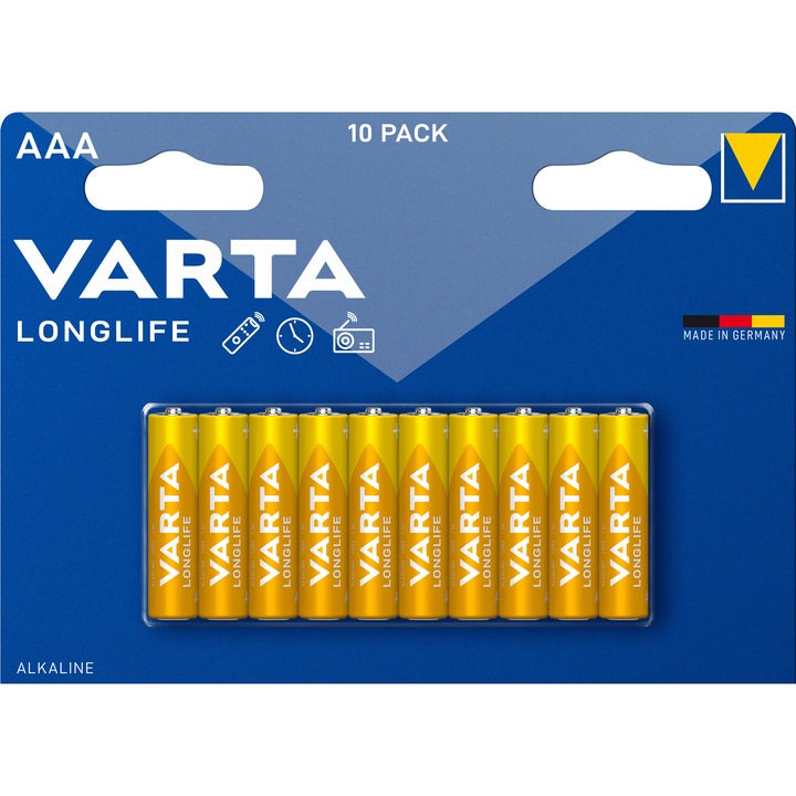 Varta Longlife mikroelem / AAA/ LR03 BL10, 10 db