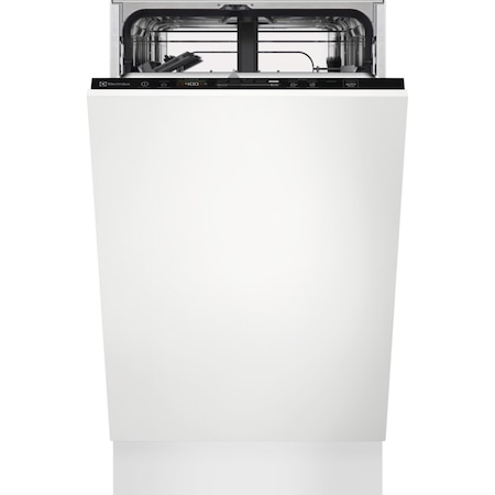 Masina de spalat vase incorporabila Electrolux EES42210L, 9 seturi, 8 programe, Clasa E, SatelliteClean, AirDry, Quick Select, Proiectare luminoasa, 45 cm, Alb