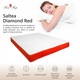 Saltea ortopedica BEST SLEEP Diamond Red, 101x191x18cm, spuma poliuretanica, hipoalergenica, reversibila, antibacteriana, ferma