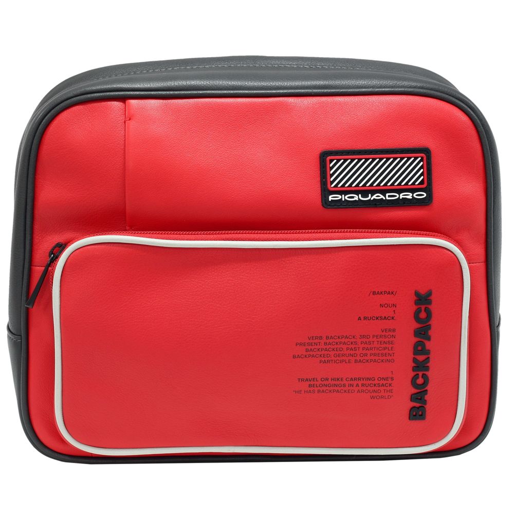 Rucsac PIQUADRO din piele naturala, CA5149W106/R, rosu