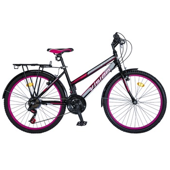 Bicicleta MTB, Dame Vision Elegance, Culoare Negru/Roz, Roata 24 Bicicleta MTB, Dame Vision Elegance, Culoare Negru/Roz, Roata 24