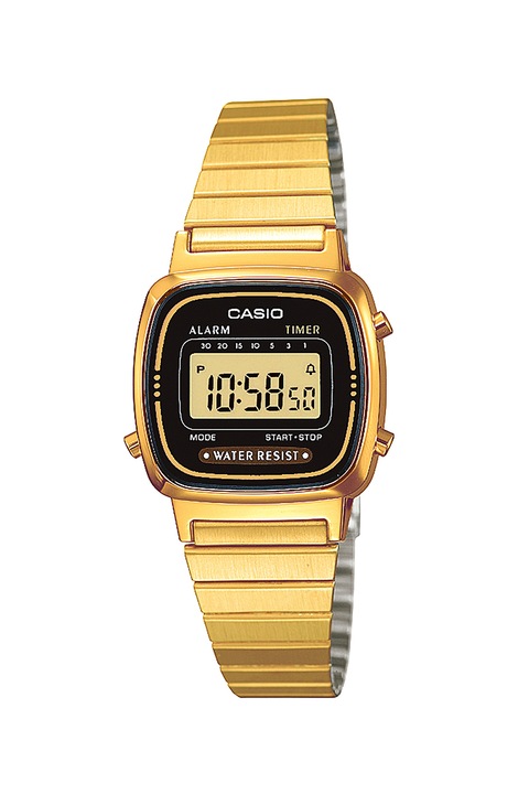 Casio, Часовник с верижка от инокс, Златист