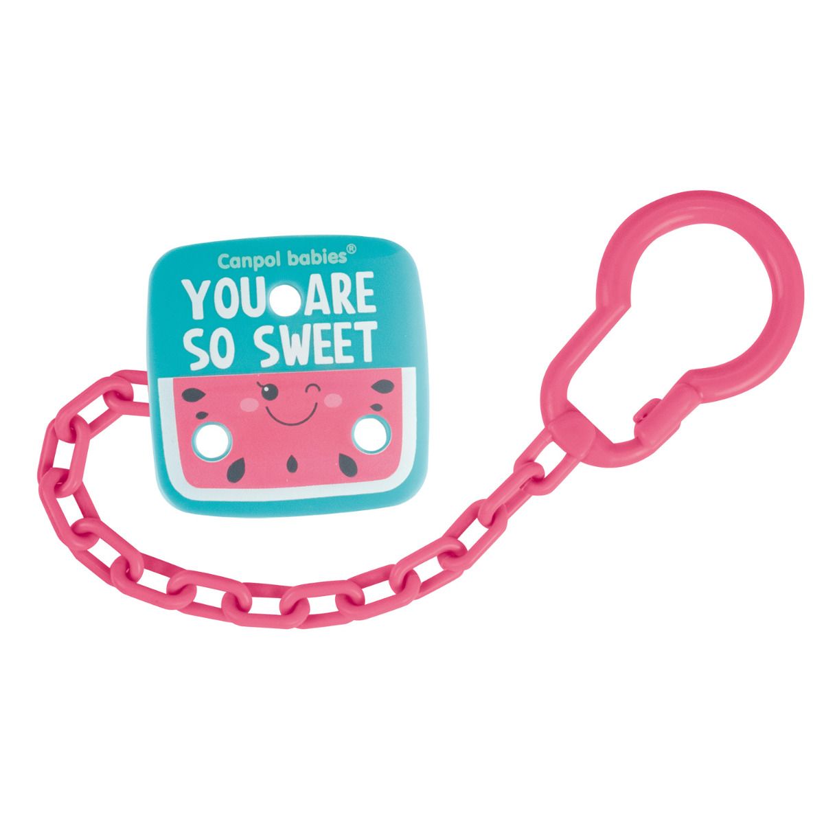 Lant suzeta SO COOL, roz, Canpol 2/437