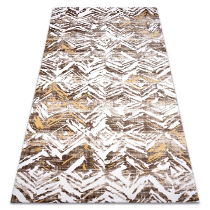 Dywany Łuszczów Akril dizayn szőnyeg 121 bézs / sárga, 80x150 cm