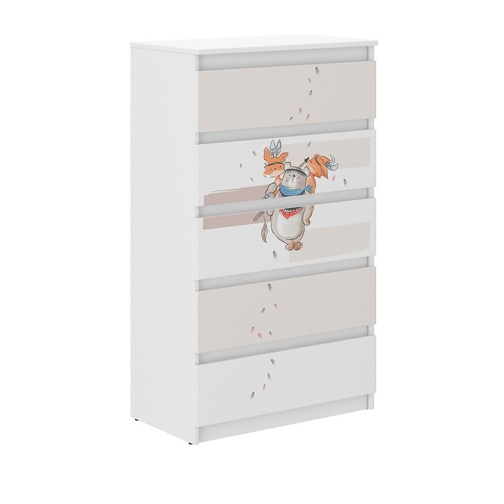 Ifjúsági komód 5 fiókos - maci