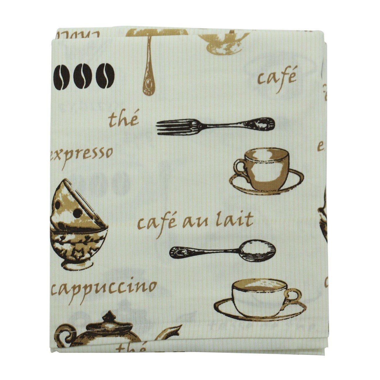 Fata de masa, model tacamuri si scris, multicolor, bumbac, 1800 mm