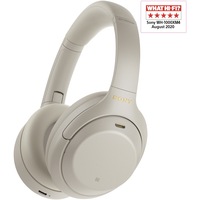 Casti Sony WH-1000XM4, Noise canceling, 30 ore de autonomie, Alexa si Google Assistant, Argintiu