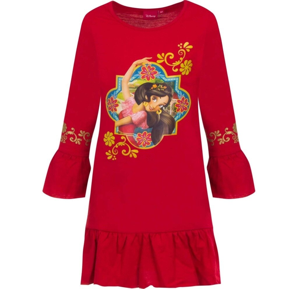 Camasa de noapte Elena din Avalor, Rosu, 94 CM