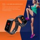 Bratara Fitness Techstar® K1 Negru, 0.66 inch OLED, Alerte, Social Media, Monitorizare Cardiaca, IP65, Bluetooth 4.0