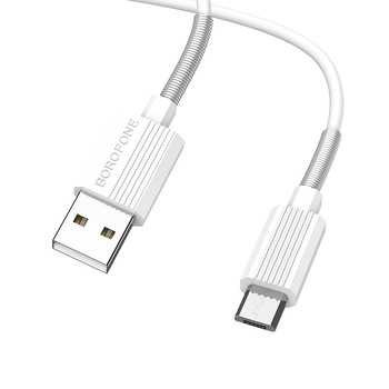 Cablu de date Borofone Ujet BX11 micro USB 1 m, Alb Cablu de date Borofone Ujet BX11 micro USB 1 m, Alb