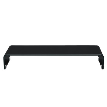Suport pentru monitor Pretoria S120, en.casa, 120 x 30 x 13 cm, sticla, negru lacuit Suport pentru monitor Pretoria S120, en.casa, 120 x 30 x 13 cm, sticla, negru lacuit