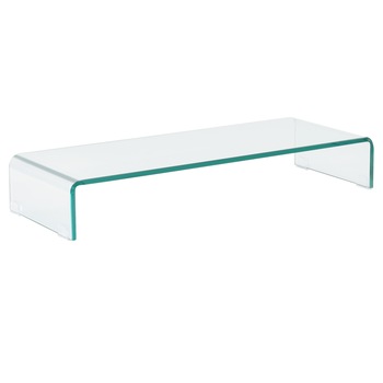 Suport pentru monitor Pretoria T80, en.casa, 80 x 30 x 13 cm, sticla, transparent Suport pentru monitor Pretoria T80, en.casa, 80 x 30 x 13 cm, sticla, transparent