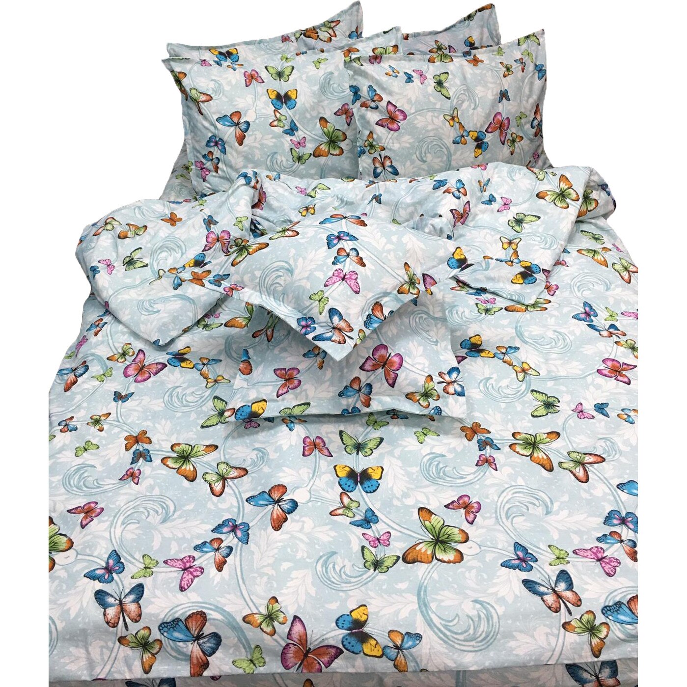 Set lenjerie pat dublu XXL, din bumbac 100%, opt piese, by Liz Line-D8132XXL