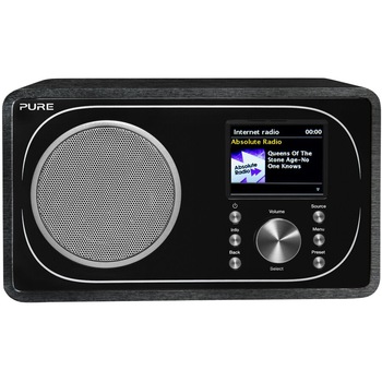 Radio stereo cu ceas Pure Evoke F3, FM, DAB, DAB+, Bluetooth, Spotify, Negru Radio stereo cu ceas Pure Evoke F3, FM, DAB, DAB+, Bluetooth, Spotify, Negru