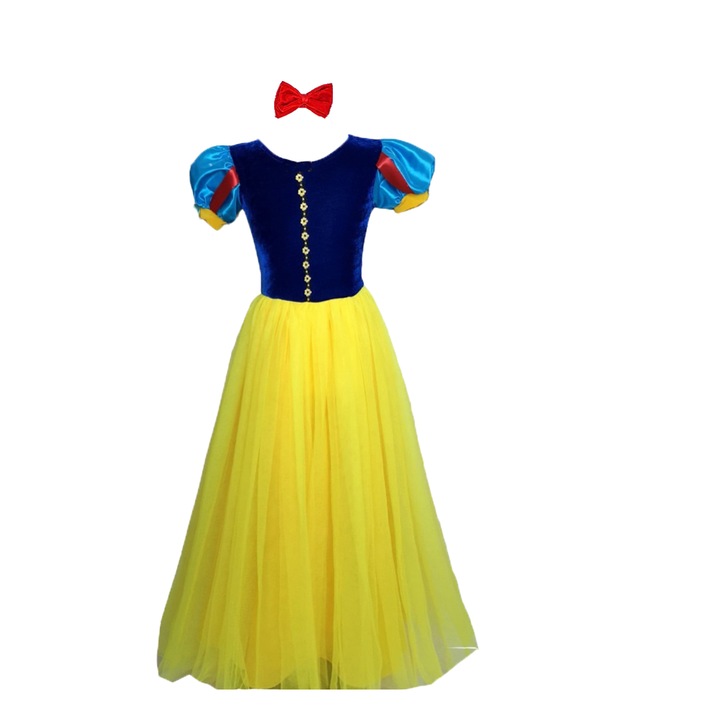 Rochie Alba ca Zapada rochie printesa carnaval party serbare marimea 4 ani /110 cm