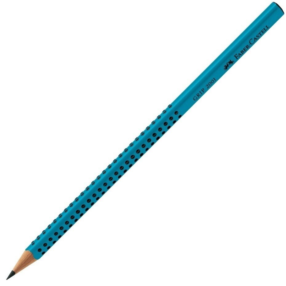 Creion grafit B Grip 2001 turcoaz Faber-Castell
