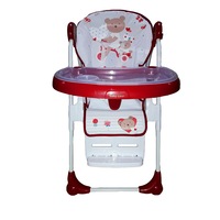scaun de masa pentru copii si bebe baby care cc reglabil in 3 treptepliabil centura de siguranta sezut comfortabil masuta detasabila pozitie somn cosulet de depozitare model ursulet  rosu cu alb imagen 18_0_
0