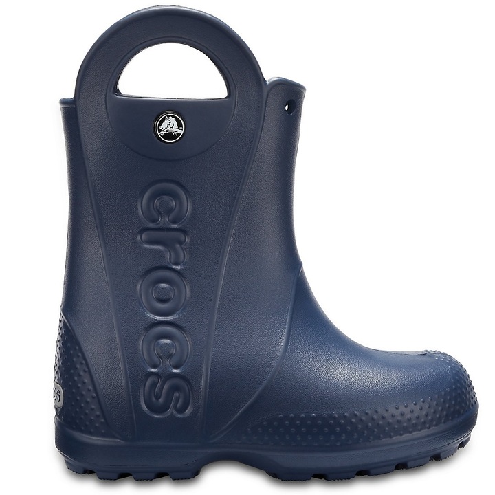 Crocs, Гумени ботуши с лого, Тъмносин