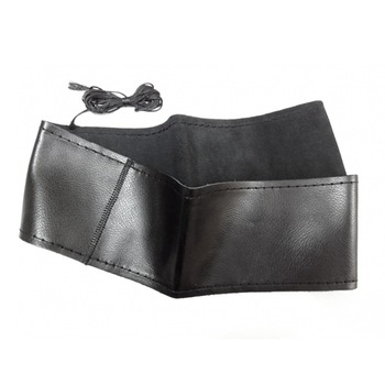 Husa volan cu snur, din piele, diametru 42-44 cm Husa volan cu snur, din piele, diametru 42-44 cm